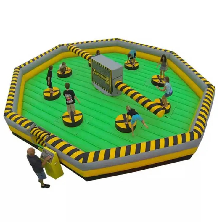Outdoor Sports Inflatable Wipeout Game Equipment Meltdown Sweeper Amusement Park Meltdown Mechanical Automatic Play System
