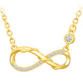 Solid 925 Silver Snake Winding Infinity Symbol Earrings Bracelet Necklace Gold Plated MegaBDM