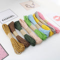 Wholesale 1mm Braided Multi-Color Waxed Cotton Cord for DIY Elastic Hoodie Bracelet Necklace Accessories for Shoes Bags Garments