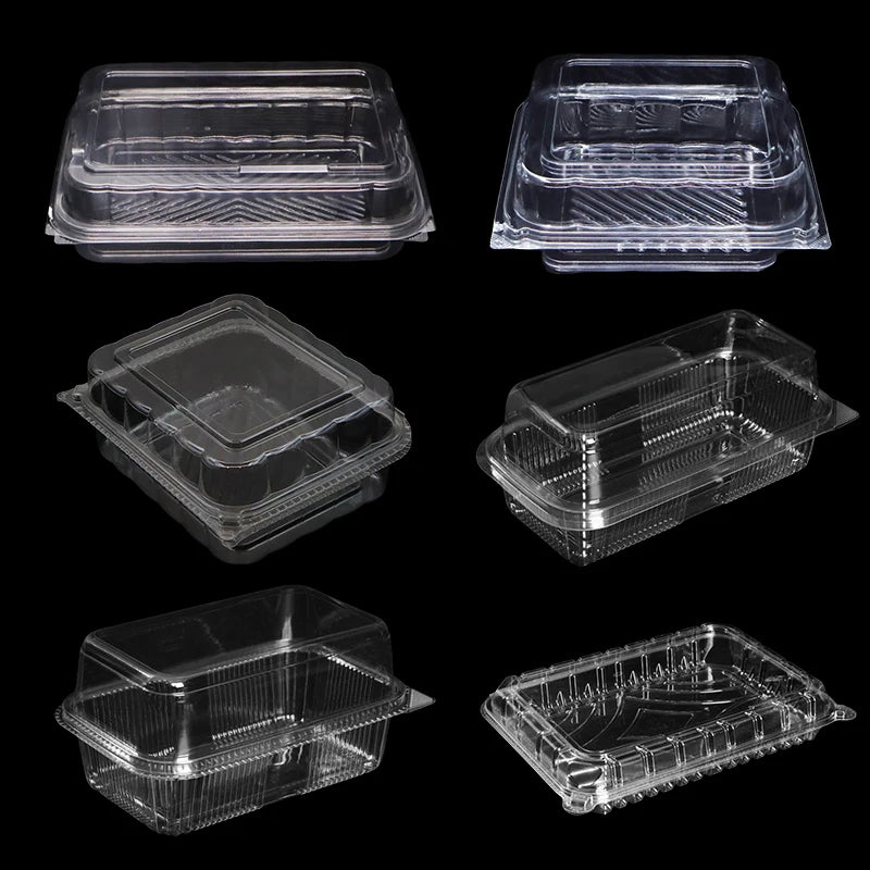Plastic PET Food Container Cleaning Salad Box Packaging Blister Cake