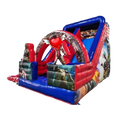 Inflatable Hero Star Jumping Bouncer Slide Combo Bouncy House for Kids