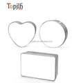 Topjlh Sublimation Gift Metal  Box Custom Logo Round square Heart Sublimation Metal Box for Decorations Fathers Day