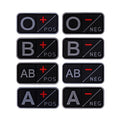 Fashionable 3D Badge With Hook A+ B+ AB+ O+Pos Blood Group Patch Printed Grey PVC Rubber for Shoes Garments Direct Spot Supply