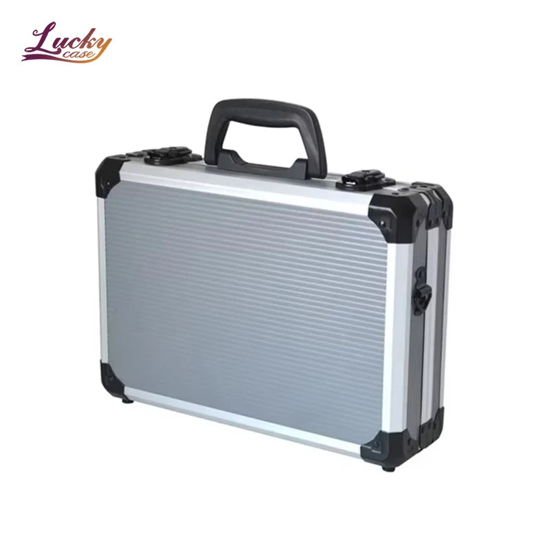 OEM & ODM Custom Gray High Quality Aluminum Tool Storage Case Box Professional Metal Travel Case for Tools
