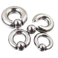 Gaby 316L Stainless Steel PA Ring Spring Action CBR Screwball Piercing Gential Jewelry Gold Plated
