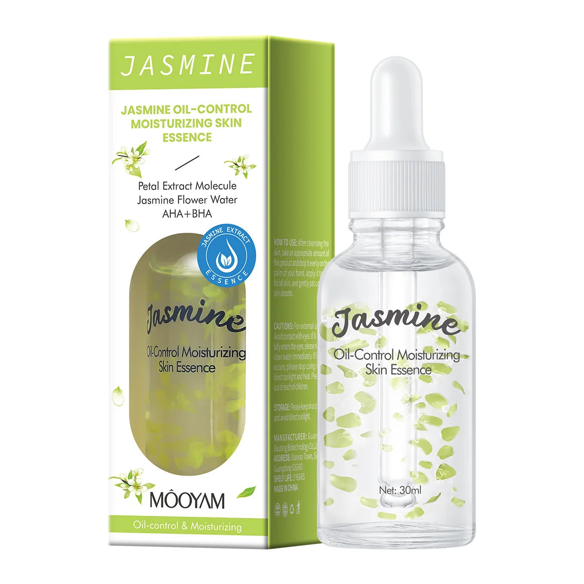 High-Concentration Niacinamide Jasmine Infused Liquid Facial Moisturizer Beauty Skin Care Essential for Cross-Border Care