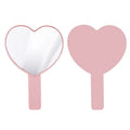 Wholesale White Pink Red Heart HandHeld Mirror Held Travel Hand-Held Makeup Mirror