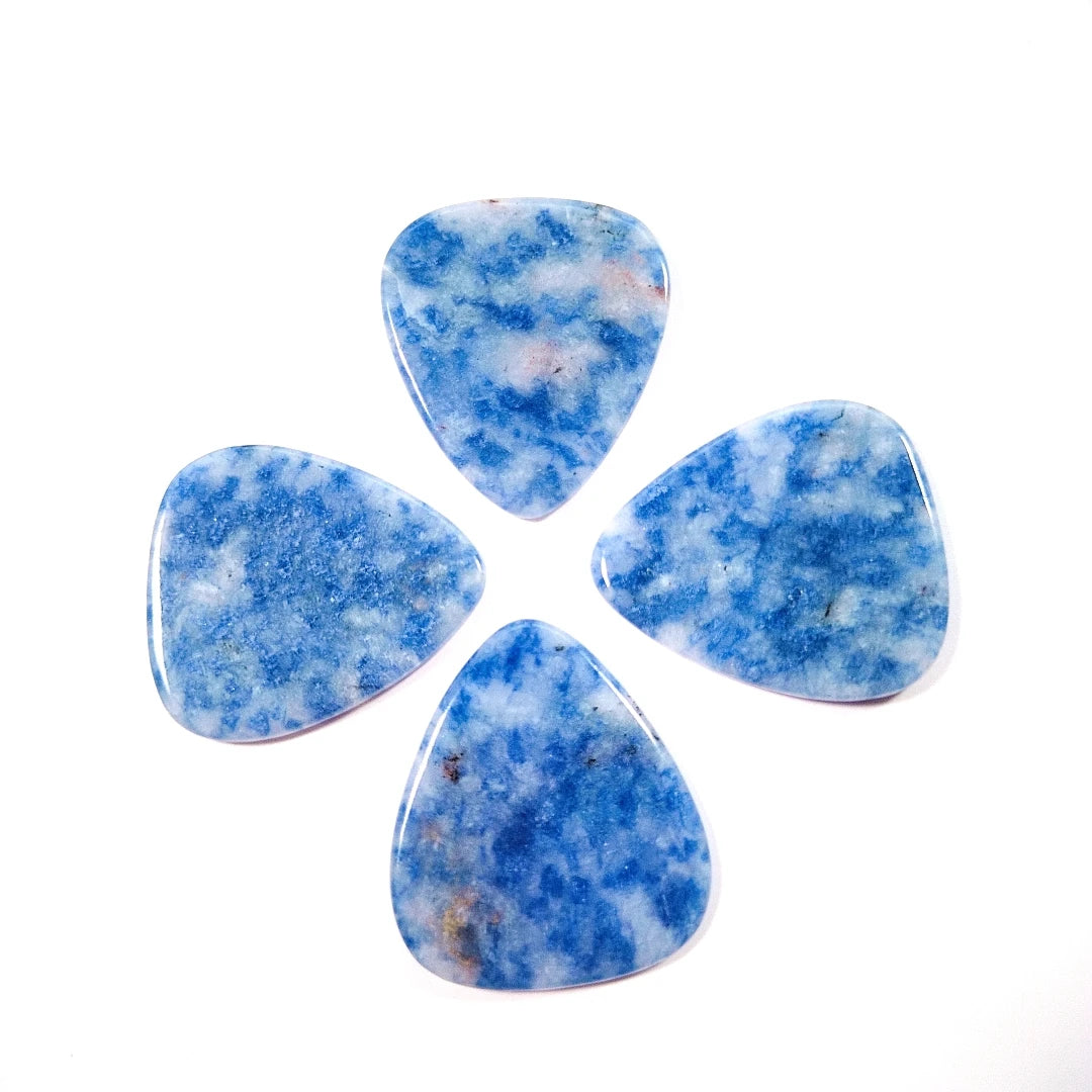 DIY Wholesales Blue Spot Jasper Guitar Pick Customized Logo Acoustic Guitars Picks