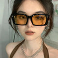 DL Glasses Fashion Classical Rectangle Frame Cat Eye Sun Glasses for Women Shades Nails Retro Wholesale Hip-pop Sunglasses 2024