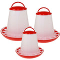Wholesale New Portable Automatic Wet/Dry Poultry Chicken Feeders Drinkers Durable PE Material 2.5kg Capacity for Chick Hen Quail