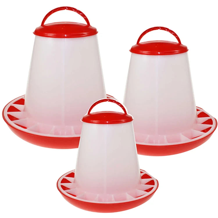 Wholesale New Portable Automatic Wet/Dry Poultry Chicken Feeders Drinkers Durable PE Material 2.5kg Capacity for Chick Hen Quail
