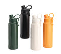 Logo Custom Water Bottle With Handle and Screw Lid 750ml  950ml Double Walled 304 Stainless Steel Vacuum Car Cup Colors Outdoor
