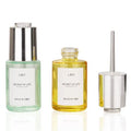 30ml Colorful Amber Cosmetic Essential Oil Serum Glass Press Pump Dropper Bottle with Press Dropper