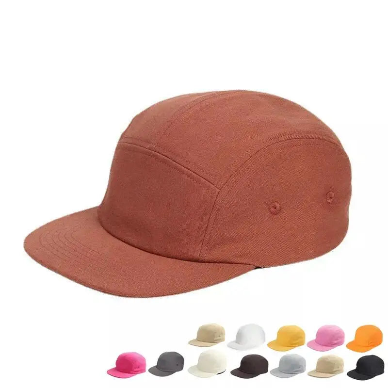 Custom logo Wash Cotton Five Five Panel Hip Hop Truck Driver Hat for Men and Women