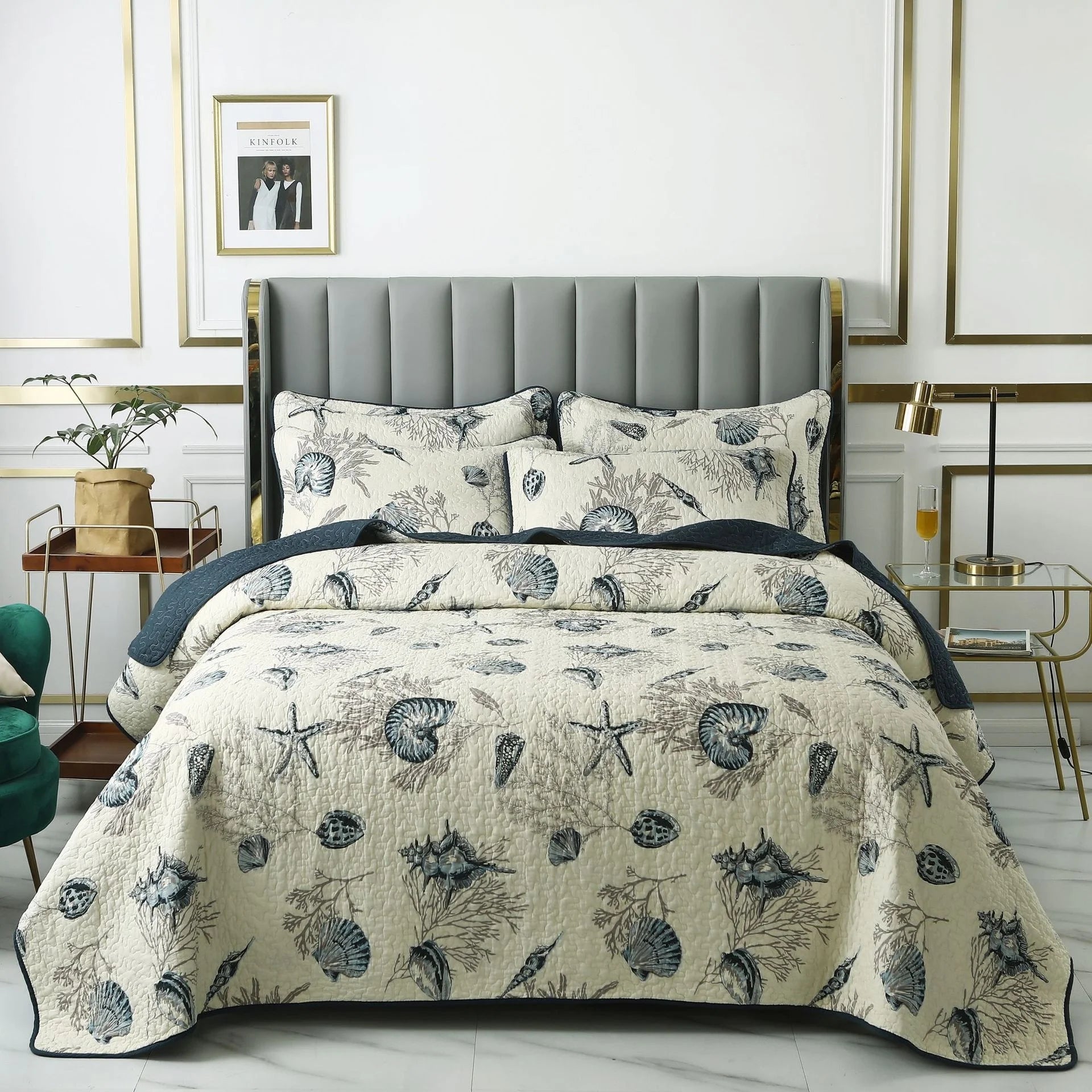 Wholesale Luxury Home Textile Soft Touch Printing Bedding 100% Cotton Quilted Duvet Comforter Pillowcases ODM/OEM Bedspread Set