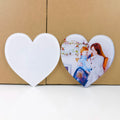 Quality Heart Shape Sublimation Acrylic Coaster Customized Classic Style Plastic Sheet Blanks