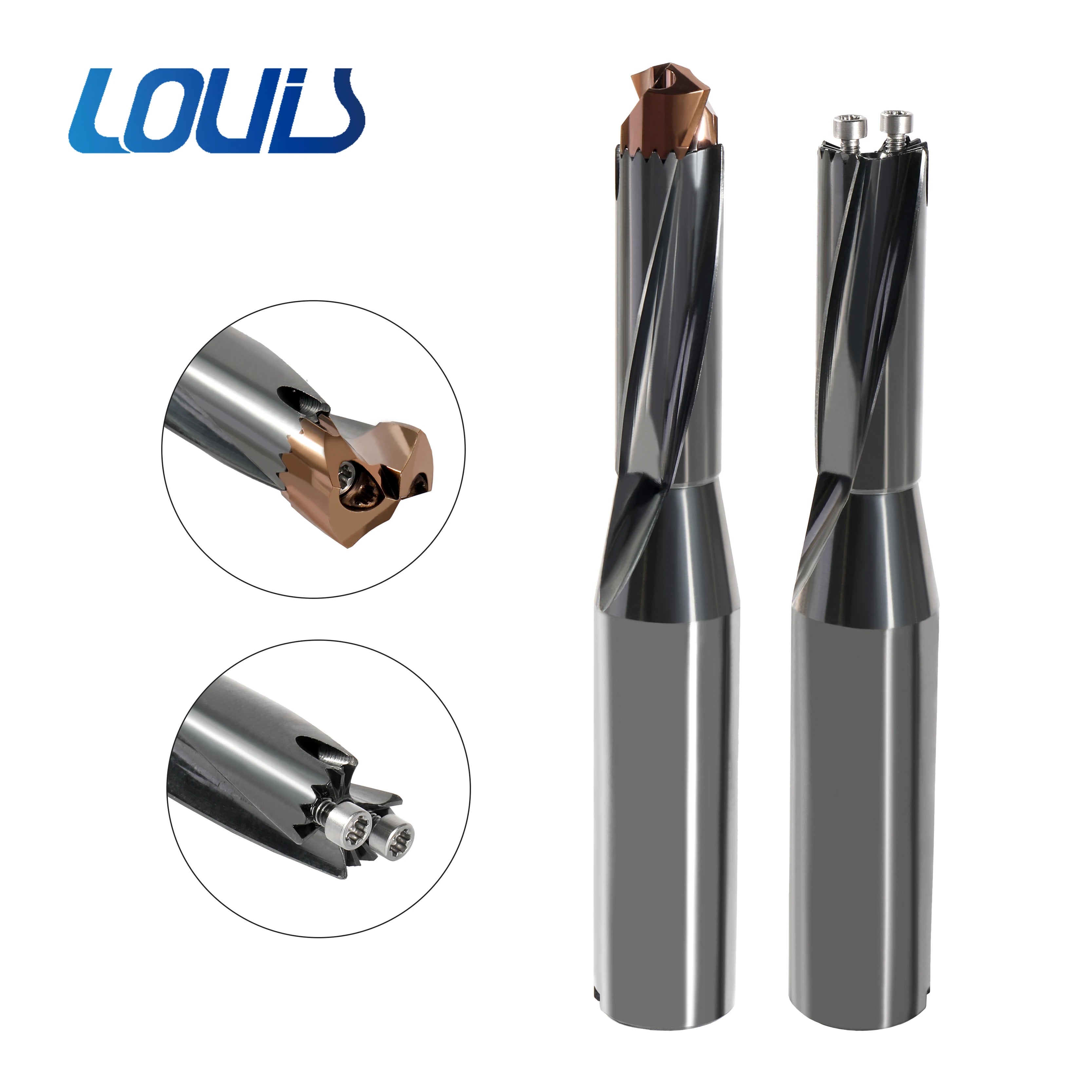 Crown Bur High Speed Steel Self-Centering Point Internal Cold Sabre Tooth Drill Deep Hole Drilling 1.5D/3D/5D Machining Center