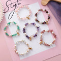 Top Selling Colorful Irregular Shape Stone Pearl Shell Bracelet Korean Beaded Bracelet Accessories