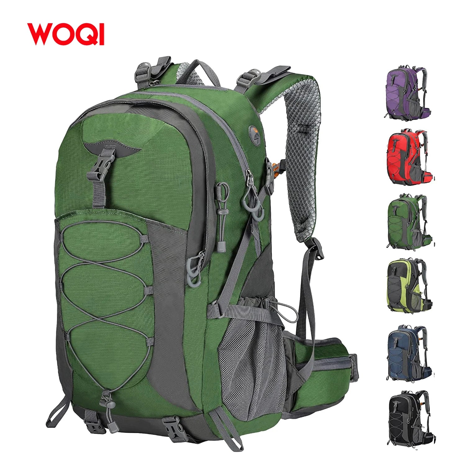 WOQI Wholesale Lightweight Waterproof Outdoor MultiFunction Camping Backpack for Travelling Hiking Backpacks Camping Bag