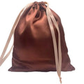 Factory High-end Lingerie Satin Fabric Beige Bag Travel Storage Bags Cosmetic Gift Box Drawstring Pouch Can Be Printed Logo
