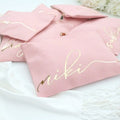 Wholesale Blank Plain NO logo Cotton Canvas pink Makeup Bag Cosmetic travel bag