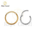16G Implant Grade Titanium Daith Piercing Mirror Polish Braided Hinged Nose Clicker