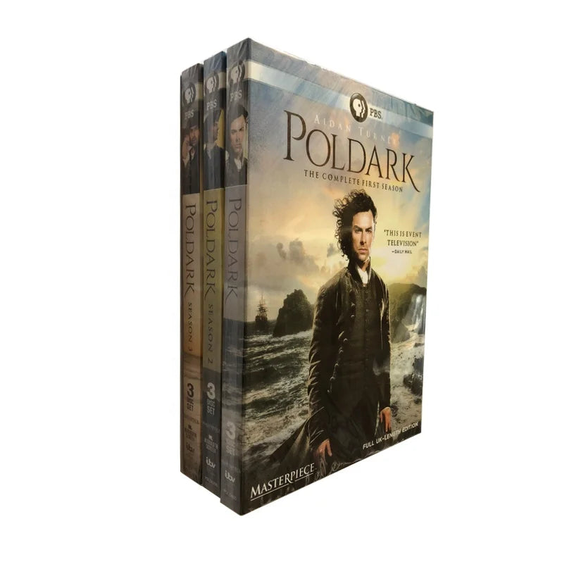 Complete Series DVD BOXED SETS MOVIES TV Show Films Factory Supply New Releases Disc Poldark Season 1-3  9DVD Complete Series