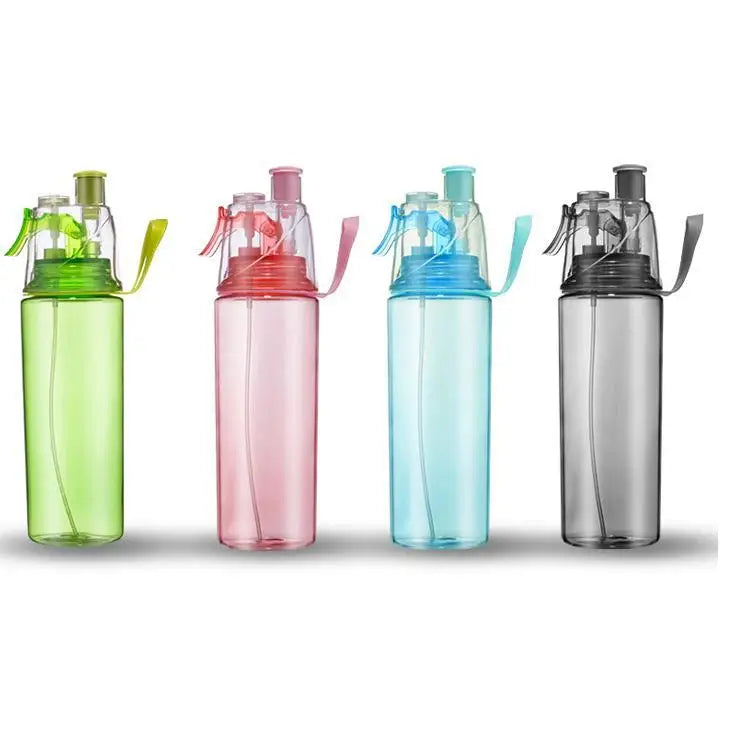 Madou 600ML Custom Logo Gift Drinking Cup Creative Outdoor Sports Mist Spray Water Bottle Plastic Climbing Mist Bottles Travel