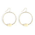 2023 New Design Earrings Women Jewelry 18K Gold Plating Pikake Big Chunky Hoop Earrings for Party Wholesale