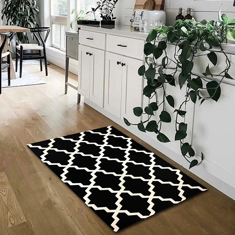 Anti Fatigue Kitchen Rugs and Mats Office Household PVC Kitchen Mats for Floor Comfortable Waterproof Kitchen Carpets