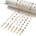 New Beaded Eyeglasses Necklace Women Mask Chain Sunglasses Brand Trendy Irregular Stone Glasses Chain Anti Loss Lanyard