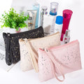 New Fashion Sequin Pu Cosmetic Bag Large Capacity Portable Multi-function Women's Hand Holding Cosmetic Bag Eco