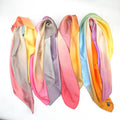 New Arrival Summer 70*70c Silk Satin Gradient Candy Color Small square Scarf Scarf Simple Plain Hair Scarf Silk Imitated Silk Kerchief