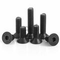 M2 M2.5 M3 M4 M5 mm Flat Head Oval  Hex Socket Head  Screw Black