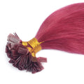 Pre-bonded Chinese Remy Bleached Hair Extensions Flat Tip Flip in Single Weft Human Hair