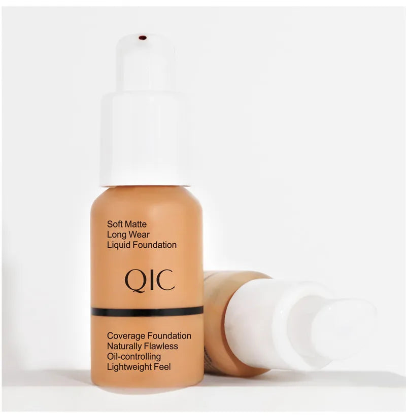 Soft Liquid Foundation Matte Silky Full Coverage Multi-Use Lightweight Feel Oil Control Naturally Coverage Foundation