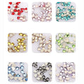 Diy Jewelry Making Glass Drill Rhinestones Flat Back Nail Art Glue-on Crystal Peach Heart Shape Sparkling Embellishment Diamonds