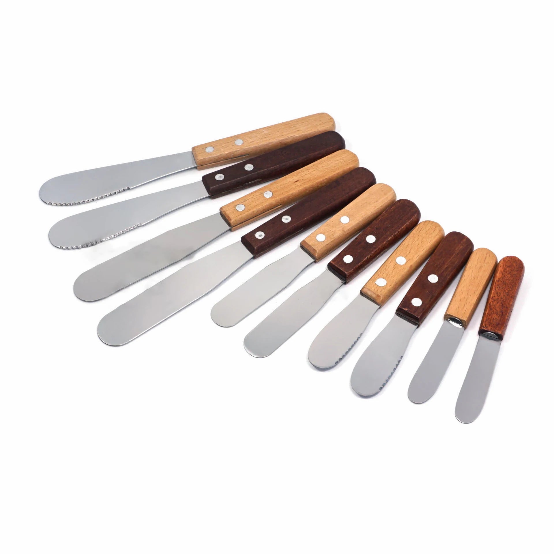 Stainless Steel Cheese Cutter & Nice Cheese Knife Wooden Handle Butter Spreader Jam Cream Spatula