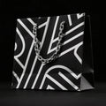 Custom Durable Waterproof Food Grade White Paper Kraft Bag Zipper Top Handles Ribbon Eco-Friendly Luxury Shopping Bag Lamination
