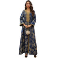 Hot Sale Wholesale Women  Abaya Dubai Islamic Clothing Long Sleeve Elegant Dress Fashion Muslim Long Dresses