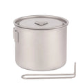 Camping Accessories Tableware Titanium Cookware Pot Set Tourism Cauldron Outdoor Cooking Pot Picnic Kitchen Hiking Trekking