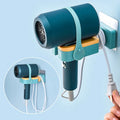 Hair Dryer Holder Stand Bathroom Organizer Wall Mounted Blow Storage Rack Shelf Hanger Hand Free Punch Shelves Hook