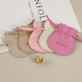 PUPPYSEW Microfiber Jewelry Pouch Bags Necklace Earrings Bracelet Packaging Pouch  Jewelry Drawstring Bag With  Logo