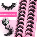 9-16mm 20d 50d Natural Soft Black Faux Mink Eyelash Cluster Kits Private Label Your Logo Cluster Lashes Wholesale