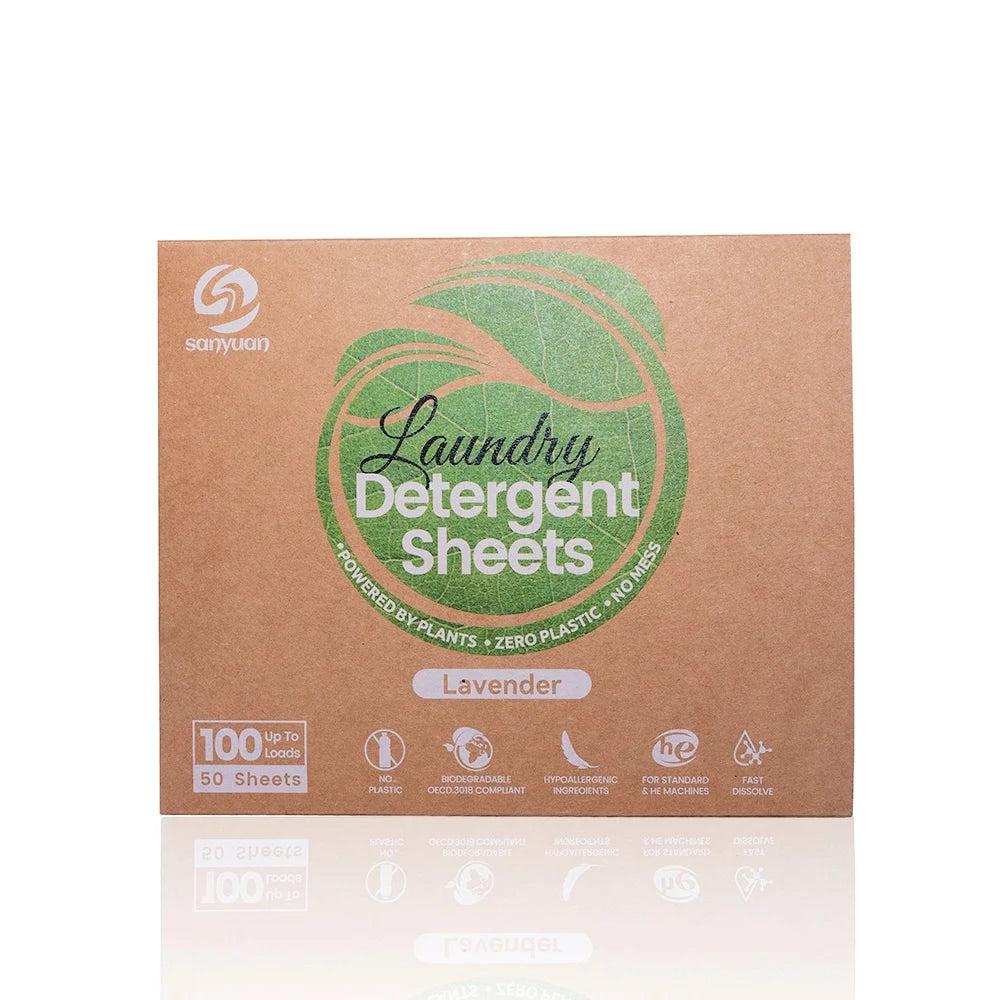 Eco-friendly Biodegradable Easy Carry Plant-based Laundry Detergent Sheets Laundry Strips