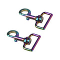 Metal Rainbow Dog Lanyard Swivel Hook Lobster Clasps Buckles Snap Hooks