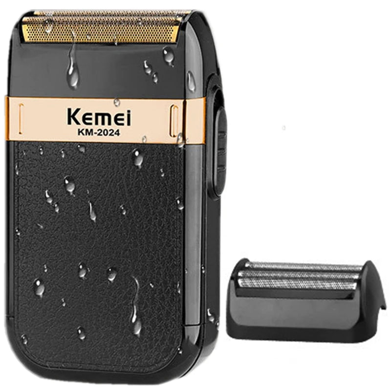 2024 Men's Reciprocating Dual Blade Electric Shaver USB Rechargeable Waterproof Beard Trimmer/Shave Factory Outlet Razor