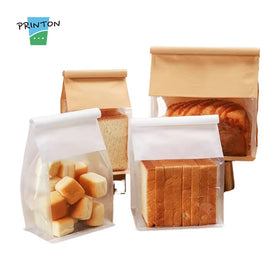 Disposable Wholesale Transparent Toast Bread Packaging Paper Bags
