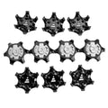 Hot Sale 1/4 Turn Fast Golf Spikes Black & White TPU Spike Receptacle Cleat Shoes with Replacement Pins Accessory