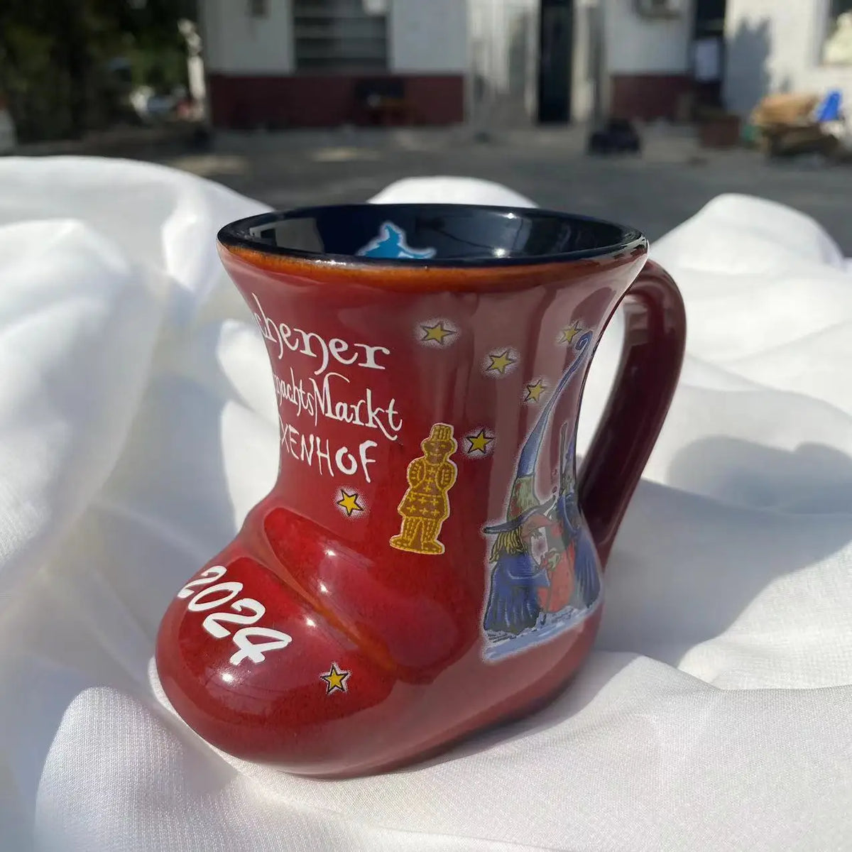 Hot Sale Boot Shape Christmas Beer Cup Ceramic Business Gift Mug MegaBDM